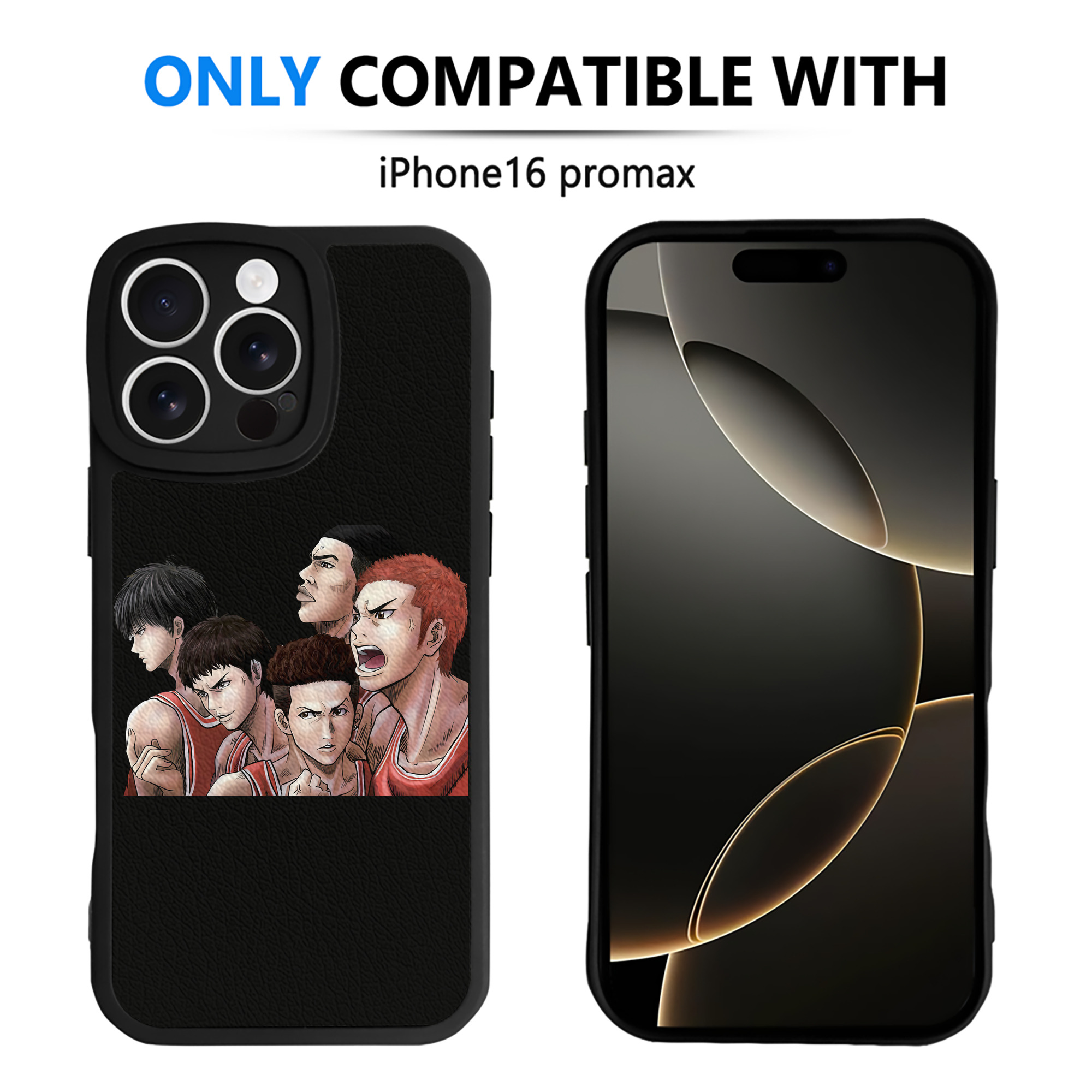 （画像用） SLAM DUNK／スラムダンク 【iPhone 16シリーズ対応】シリコンスマホケース（レザー調） 材質：シリコン